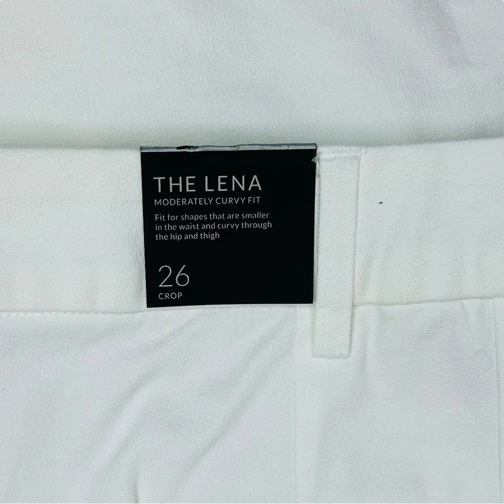 NEW Lane Bryant White Crop Pants The Lena Size 26 WITH FLAW